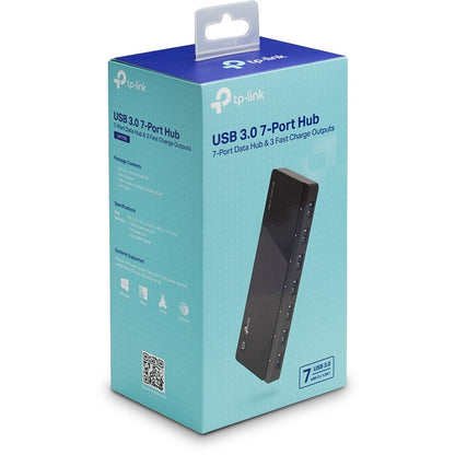 HUB 7Port TP-Link UH700 SuperSpeed 5Gbit/s aktiv mit Netzteil Black