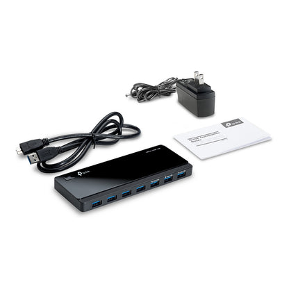 HUB 7Port TP-Link UH700 SuperSpeed 5Gbit/s aktiv mit Netzteil Black