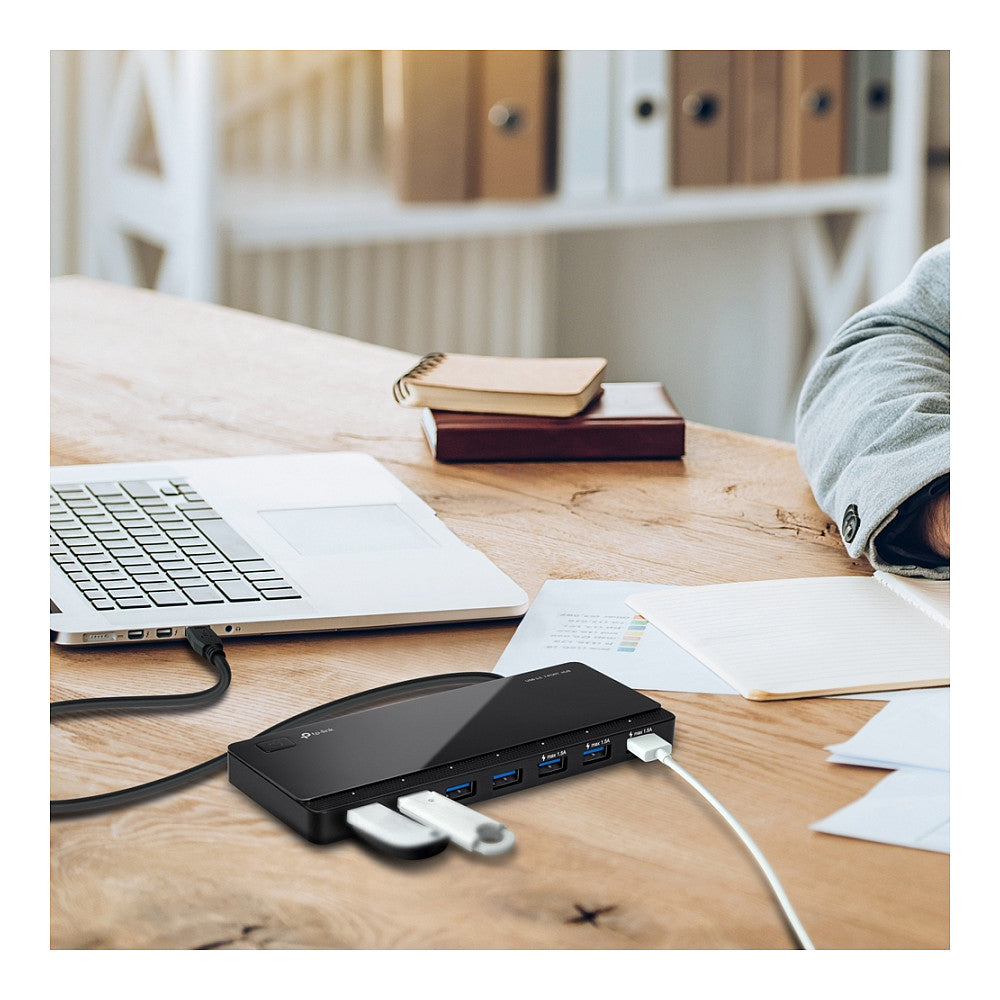 HUB 7Port TP-Link UH700 SuperSpeed 5Gbit/s aktiv mit Netzteil Black