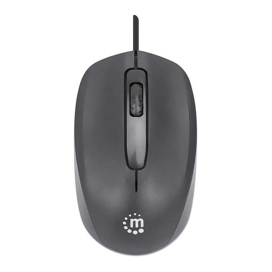 MANHATTAN Comfort II Optische USB-Maus schwarz