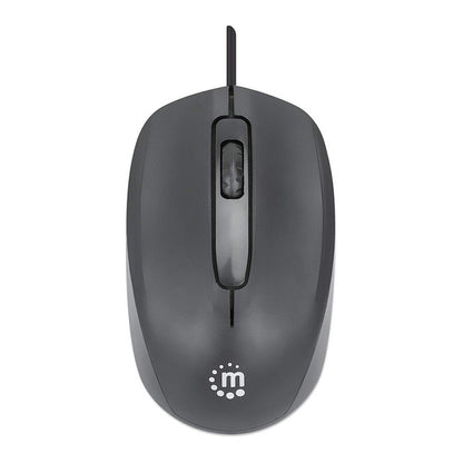 MANHATTAN Comfort II Optische USB-Maus schwarz