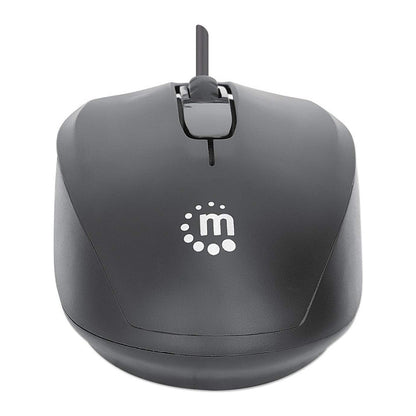 MANHATTAN Comfort II Optische USB-Maus schwarz