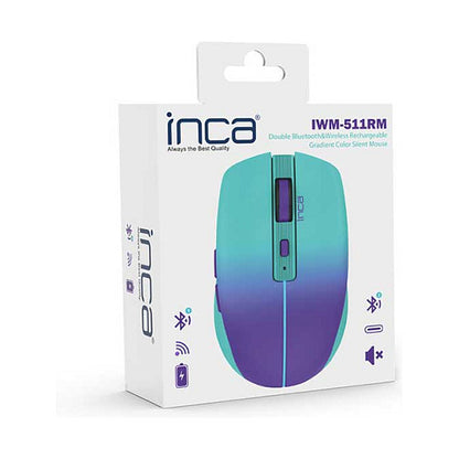INCA Maus IWM-511RM 1600 DPI,Wrls & BT,6D Taste, Blau