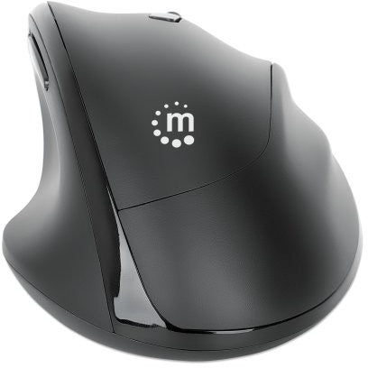MANHATTAN Ergonomische Funkmaus USB-A/C 6 Tasten + Mausrad
