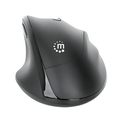 MANHATTAN Ergonomische Funkmaus USB-A/C 6 Tasten + Mausrad