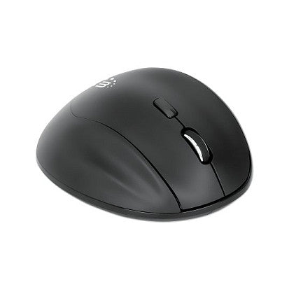 MANHATTAN Ergonomische Funkmaus USB-A/C 6 Tasten + Mausrad