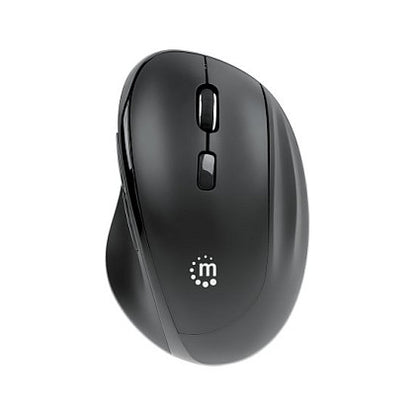 MANHATTAN Ergonomische Funkmaus USB-A/C 6 Tasten + Mausrad