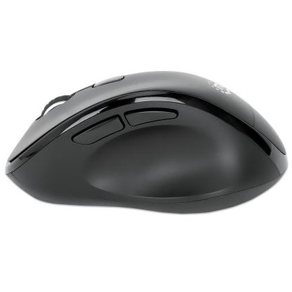 MANHATTAN Ergonomische Funkmaus USB-A/C 6 Tasten + Mausrad