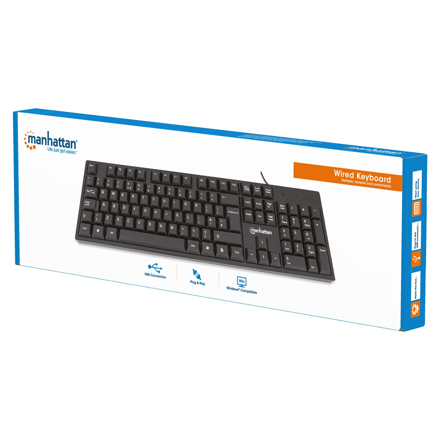 MANHATTAN USB-Tastatur black