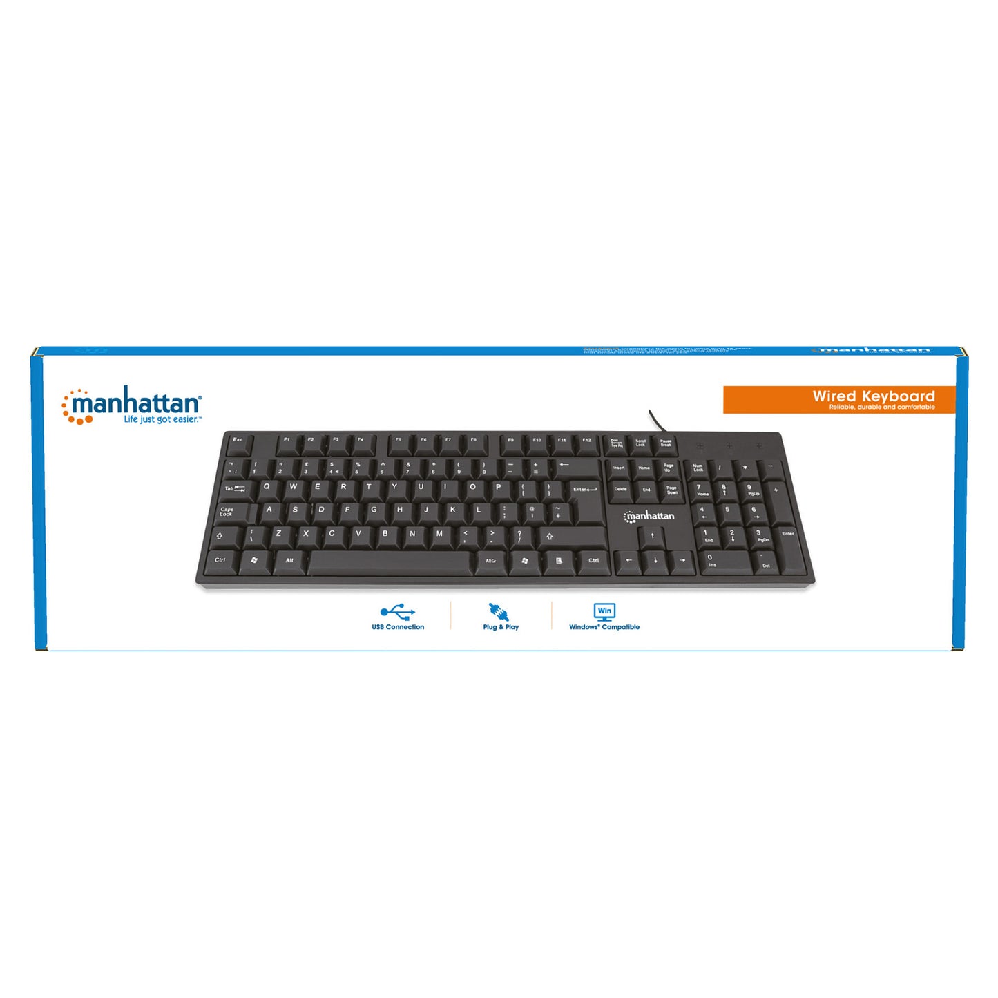 MANHATTAN USB-Tastatur black