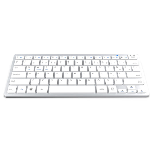 INCA Tastatur IBK-569BT BT 3.0 ultradünn, Multimedia, 10m silver