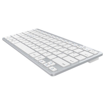 INCA Tastatur IBK-569BT BT 3.0 ultradünn, Multimedia, 10m silver