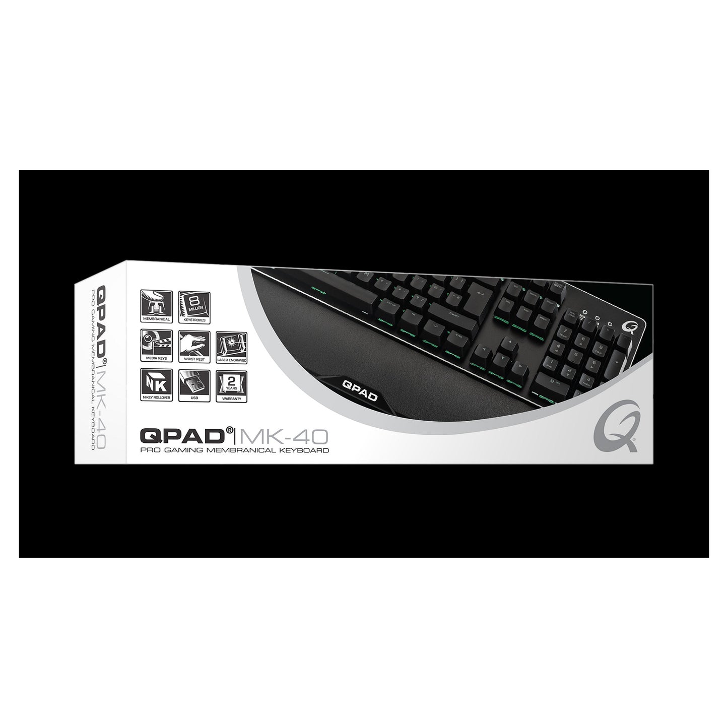 QPAD Gaming Tastatur Pro MK40 black QWERTY