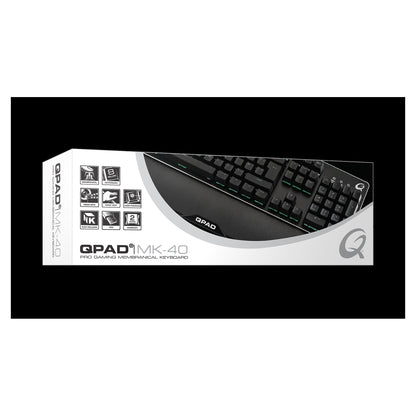 QPAD Gaming Tastatur Pro MK40 black QWERTY