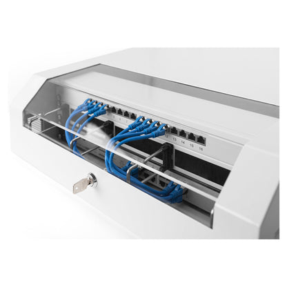 DIGITUS Wandgehäuse SOHO 3HE 145x500x475 mm grau Slim