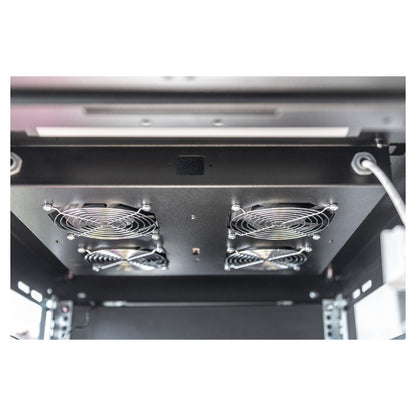DIGITUS Dachlüftereinheit Unique/Dynamic 4 Lüfter schw.