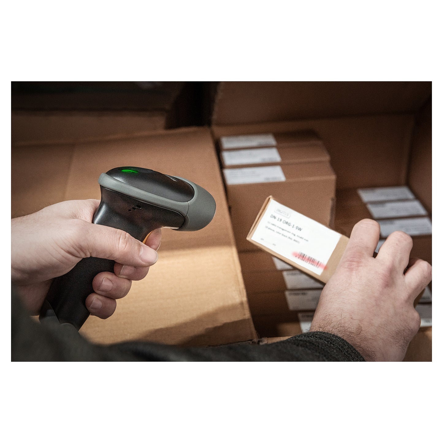 DIGITUS Barcode Handscanner 1D/2D Bluetooth QR-Code grau