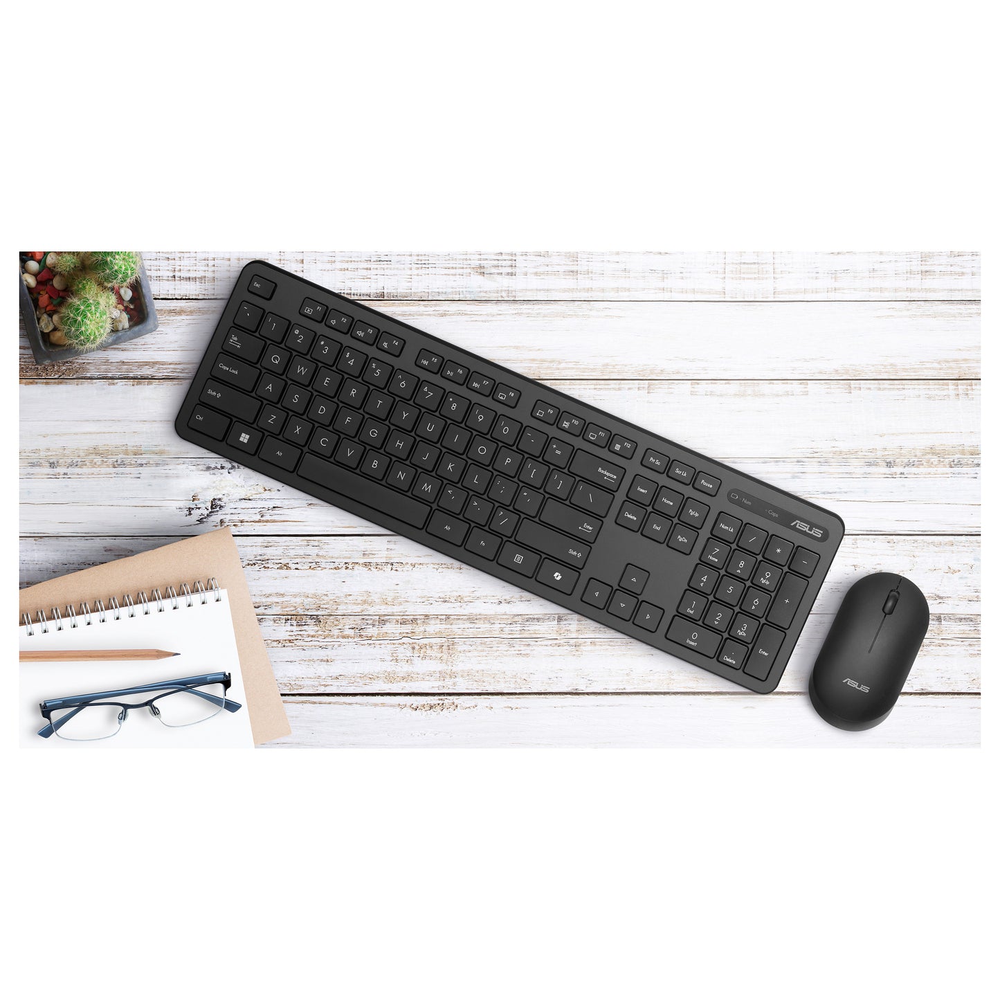 ASUS CW100 Tastatur-Maus-Set black