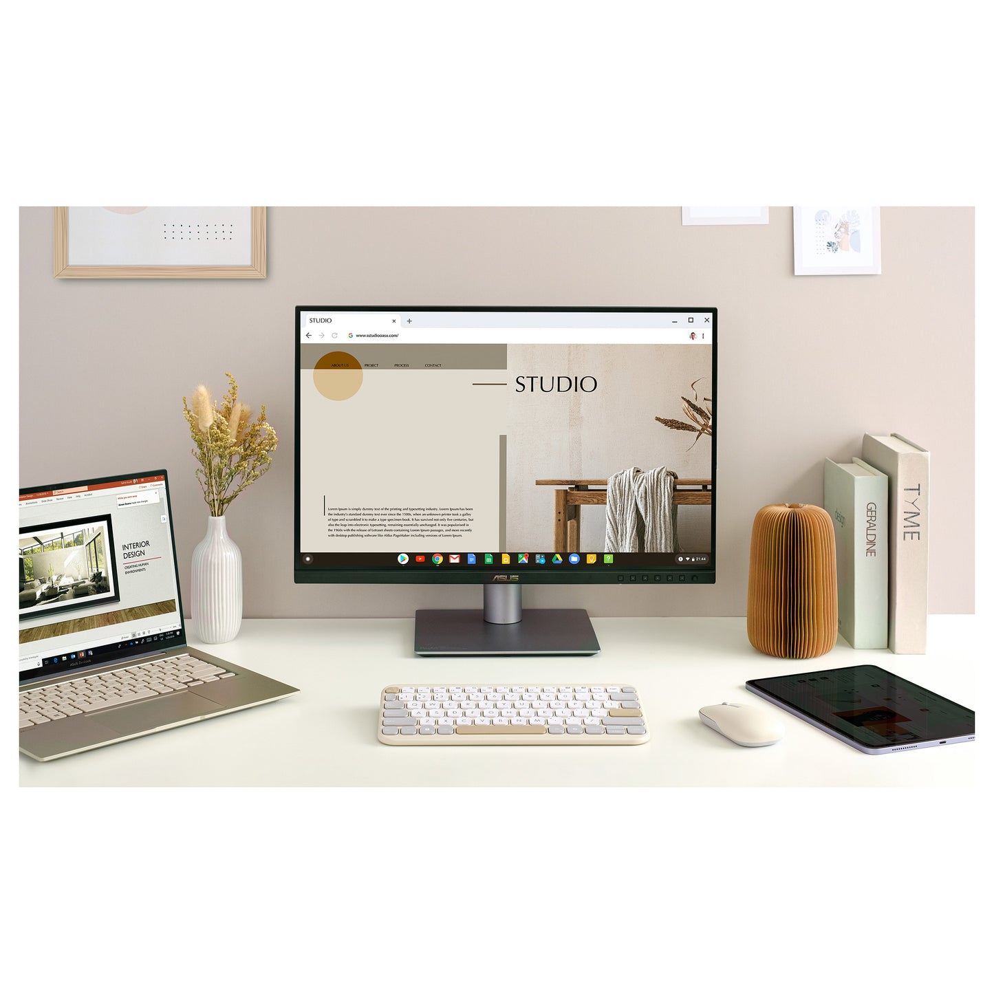 ASUS KW100 Tastatur beige
