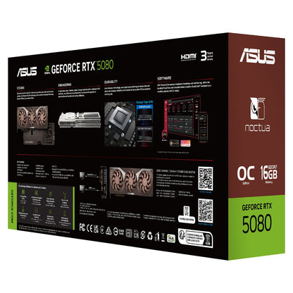 RTX 5080 16GB ASUS Noctua OC Edition GDDR7 3 Fan