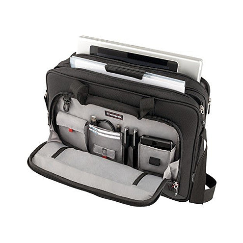 WENGER Prospectus Notebook Tasche fuer 35,8 bis 39,6cm 14,1 bis 15,6Zoll Toploader Tablet Laptop schwarz
