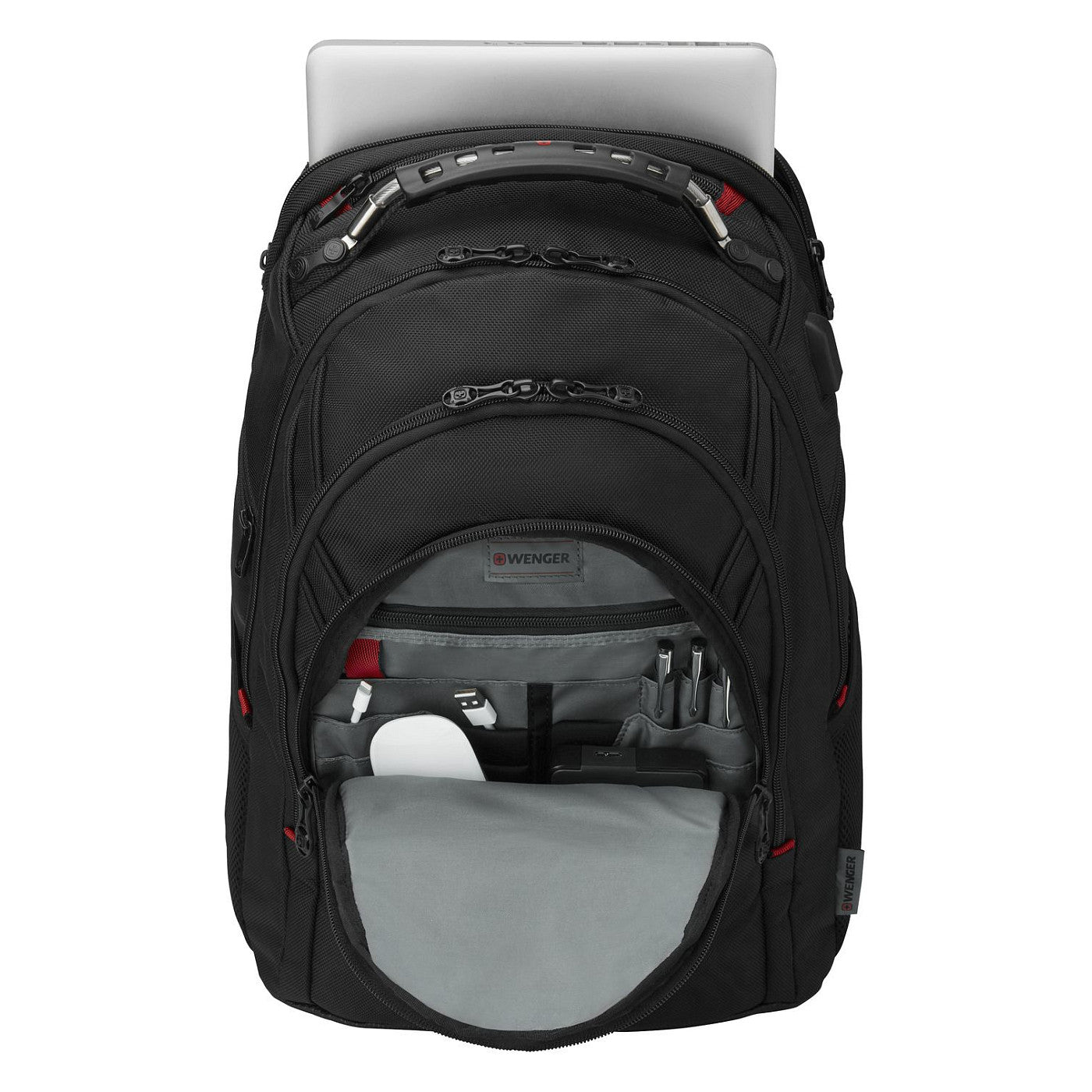 WENGER Ibex Ballistic Deluxe 35.56cm 14Zoll-40.64cm 16Zoll Laptop Backpack Black