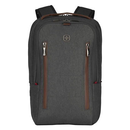 WENGER City Upgrade 40.64cm 16Zoll Laptop Backpack w/ Cross Body Day Bag Grey