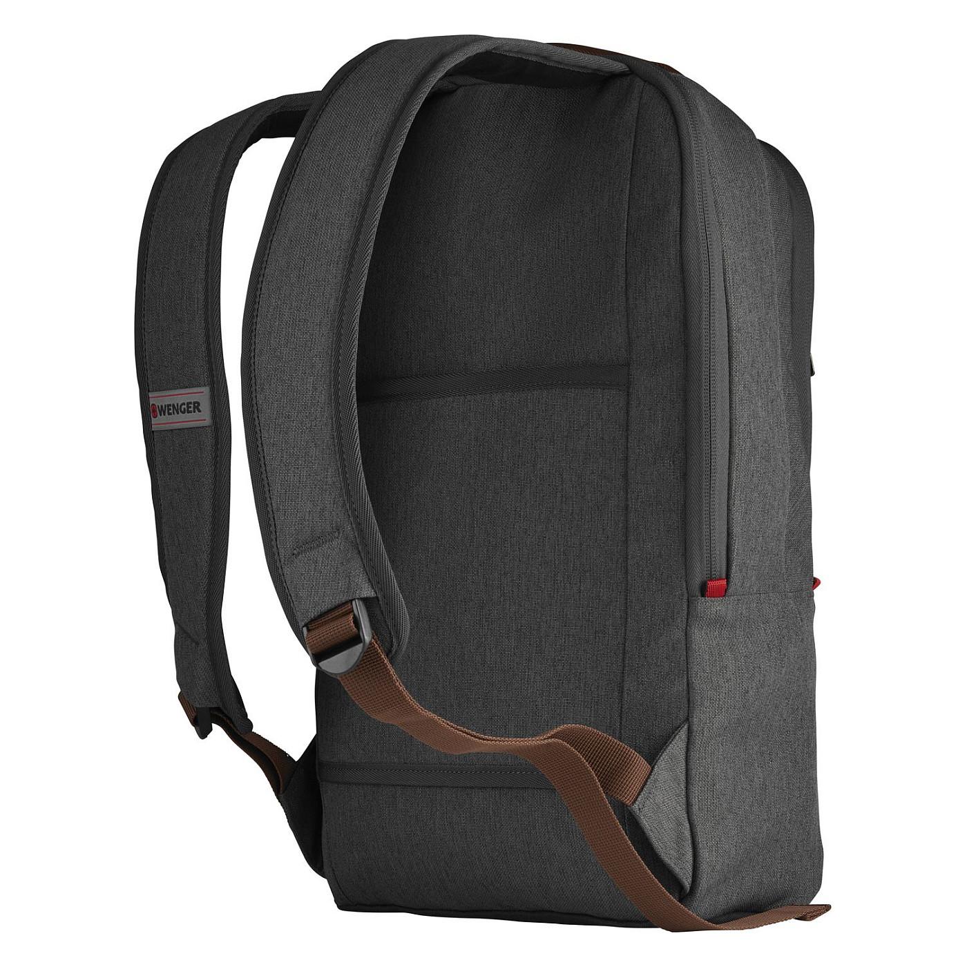 WENGER City Upgrade 40.64cm 16Zoll Laptop Backpack w/ Cross Body Day Bag Grey