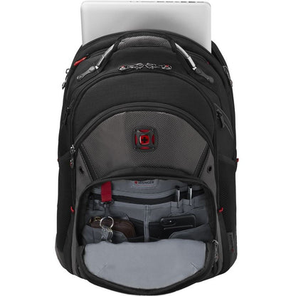 WENGER Synergy Notebook Rucksack fuer 35.8 bis 39.6cm 14.1 bis 15.6Zoll Tablet. Laptop schwarz grau