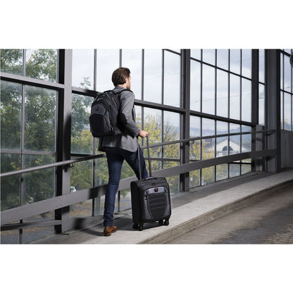 WENGER Synergy Notebook Rucksack fuer 35.8 bis 39.6cm 14.1 bis 15.6Zoll Tablet. Laptop schwarz grau