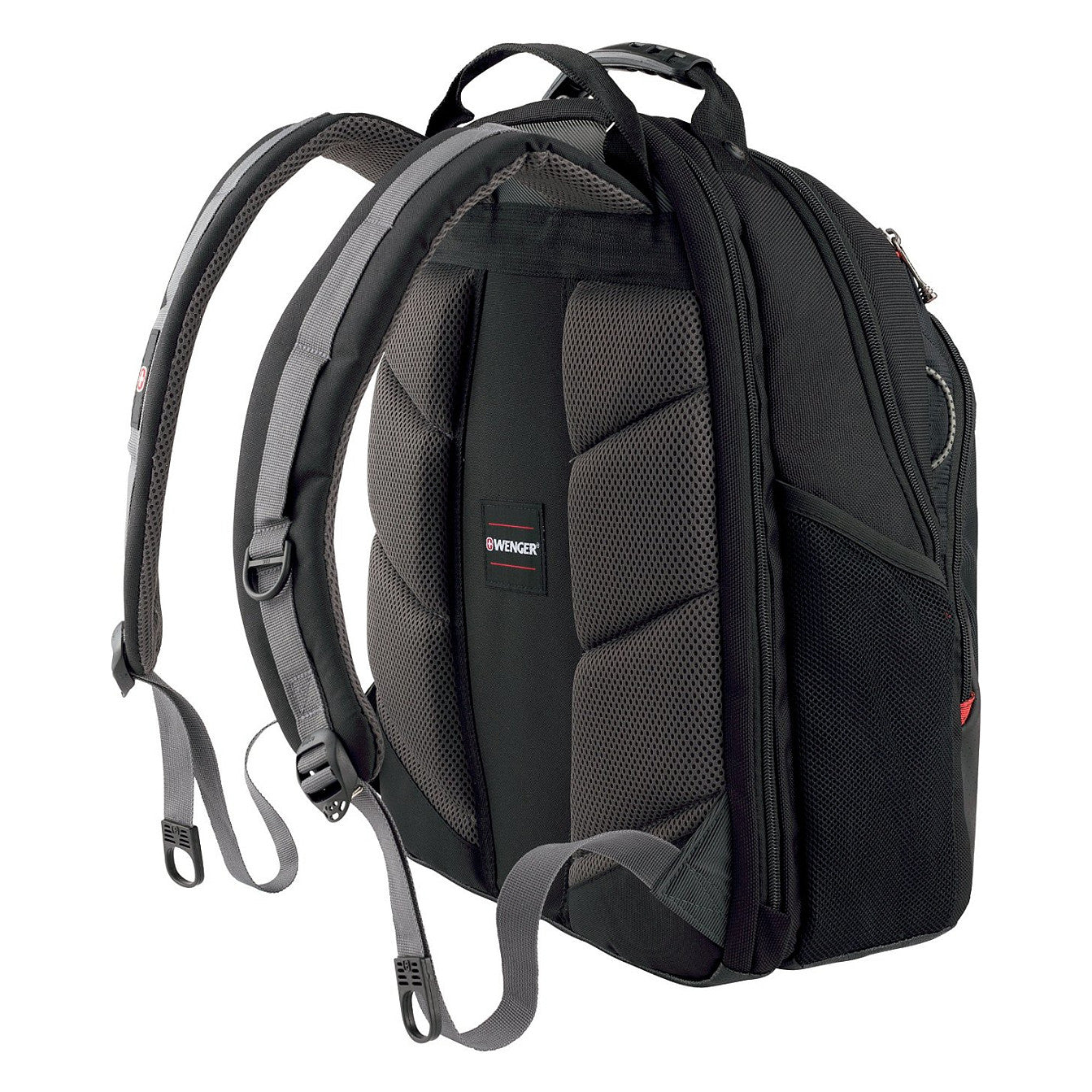 WENGER Legacy Notebook Rucksack fuer 35,8 bis 39,6cm 14,1 bis 15,6Zoll Tablet, Laptop schwarz grau