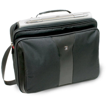 WENGER Patriot 2teiliges Buniness-Set 43.2cm 17Zoll Trolley schwarz - mit passendem Notebookkoffer 39cm 15.4Zoll