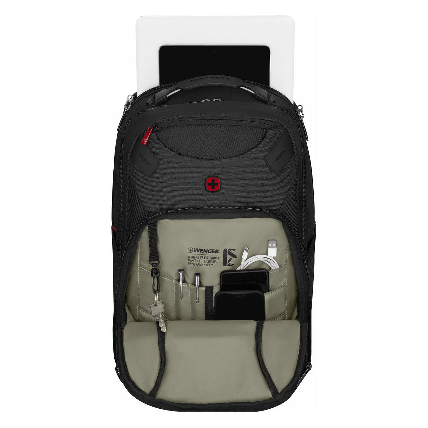 WENGER Cosmic 43,18cm 17Zoll Laptop Backpack with Tablet Pocket Black