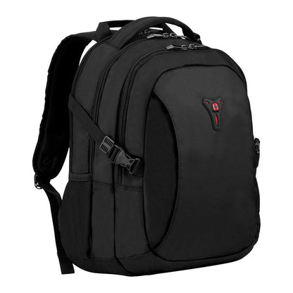 WENGER Sidebar Notebook Rucksack fuer 35,8 bis 39,6cm 14,1 bis 15,6Zoll Tablet Laptop 2 seitliche Taschen schwarz