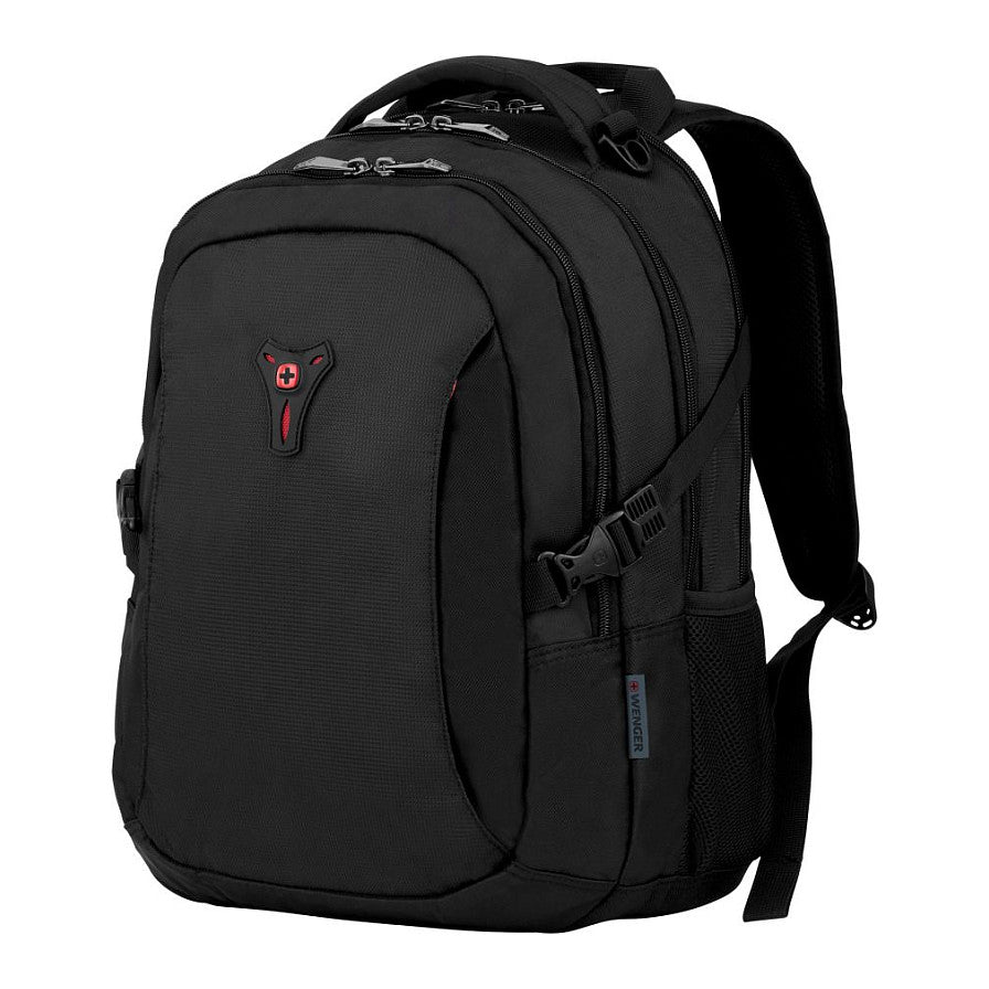 WENGER Sidebar Notebook Rucksack fuer 35,8 bis 39,6cm 14,1 bis 15,6Zoll Tablet Laptop 2 seitliche Taschen schwarz