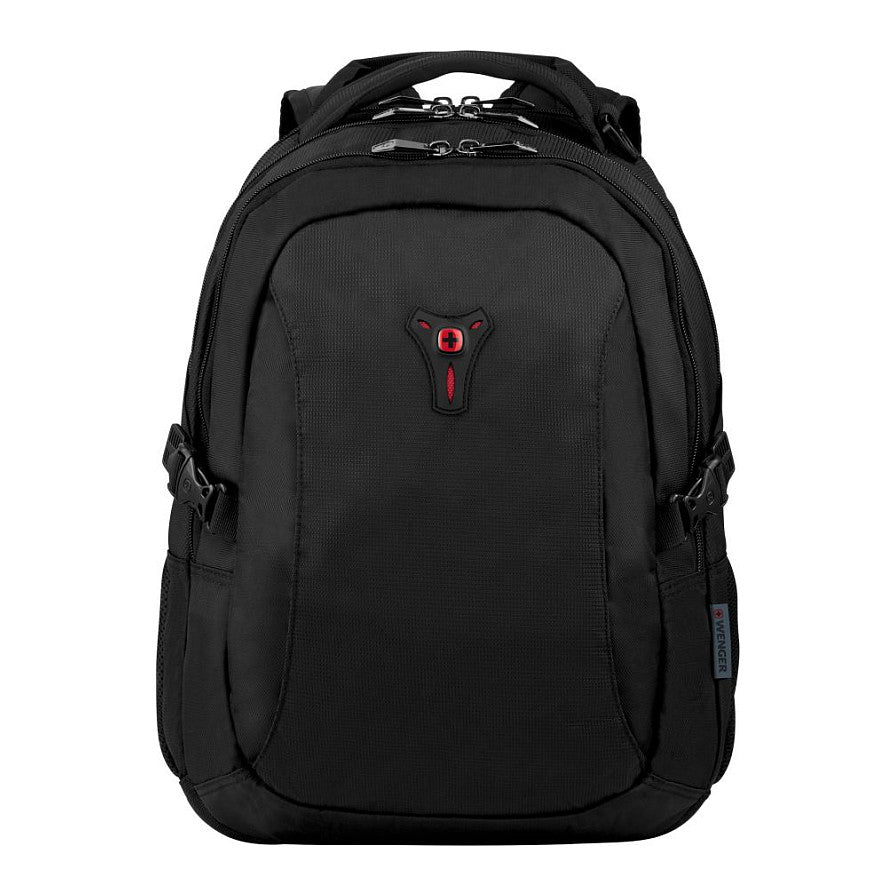 WENGER Sidebar Notebook Rucksack fuer 35,8 bis 39,6cm 14,1 bis 15,6Zoll Tablet Laptop 2 seitliche Taschen schwarz