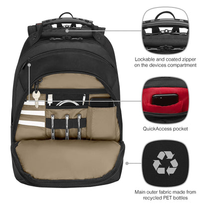 WENGER Legacy Black Series 40,64cm 16Zoll Laptop Backpack Black