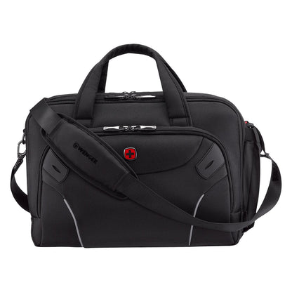 WENGER Cosmic Brief 35,56cm 14Zoll - 40,64cm 16Zoll Laptop Briefcase with Tablet Pocket Black