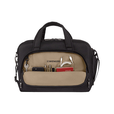 WENGER Cosmic Brief 35,56cm 14Zoll - 40,64cm 16Zoll Laptop Briefcase with Tablet Pocket Black
