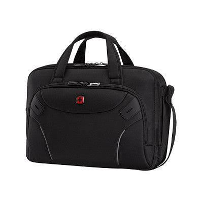 WENGER Cosmic Brief 35,56cm 14Zoll - 40,64cm 16Zoll Laptop Briefcase with Tablet Pocket Black