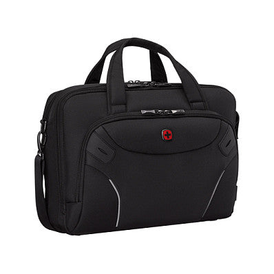 WENGER Cosmic Brief 35,56cm 14Zoll - 40,64cm 16Zoll Laptop Briefcase with Tablet Pocket Black