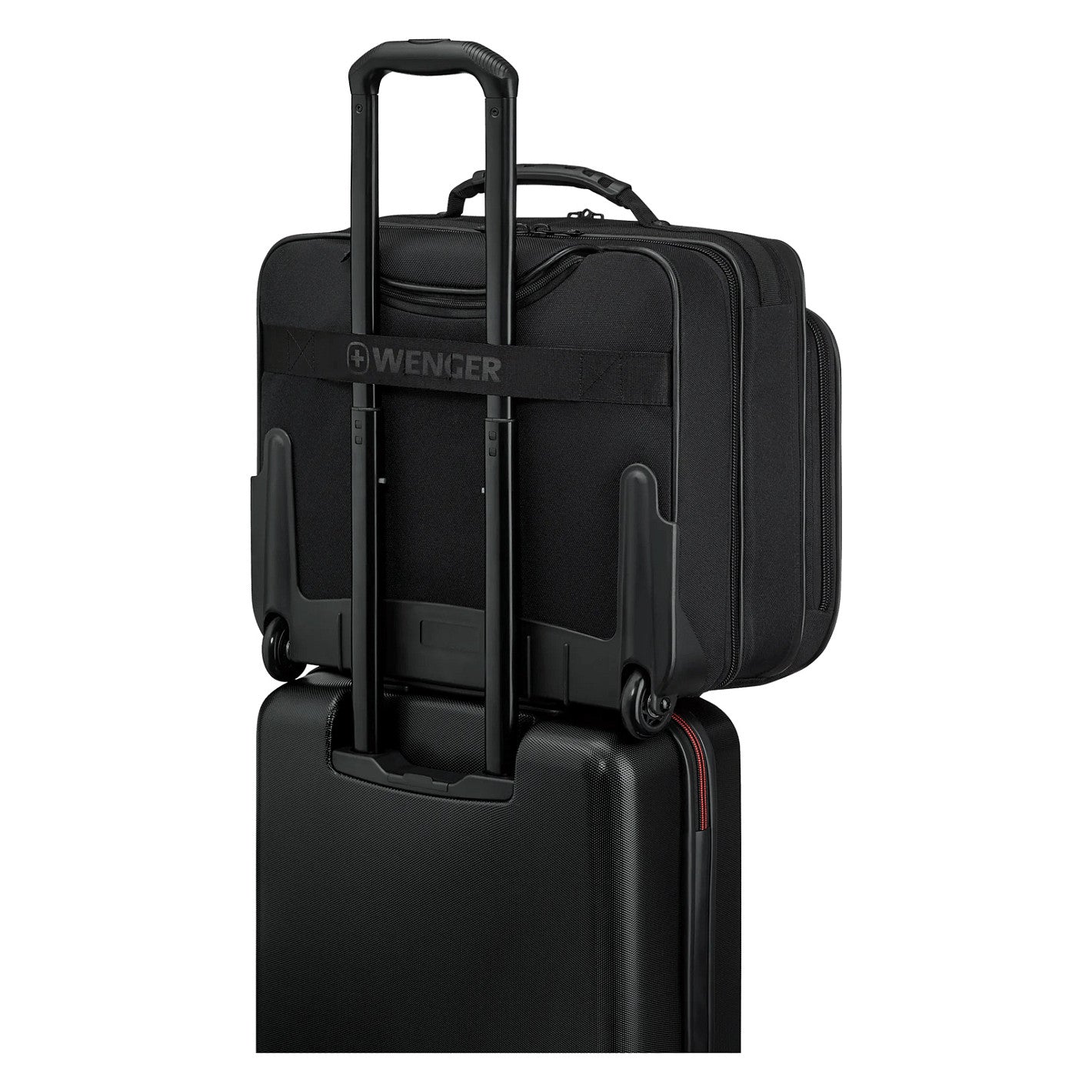 WENGER Legacy Black Series 39,62cm 15,6Zoll Wheeled Laptop Case w Tablet Pocket Black