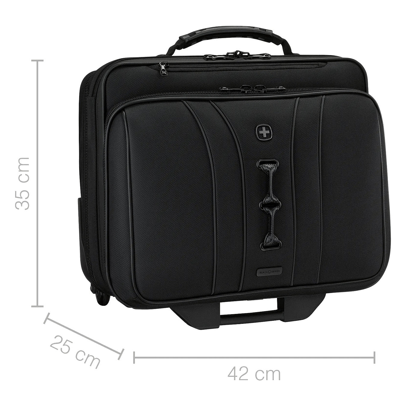 WENGER Legacy Black Series 39,62cm 15,6Zoll Wheeled Laptop Case w Tablet Pocket Black