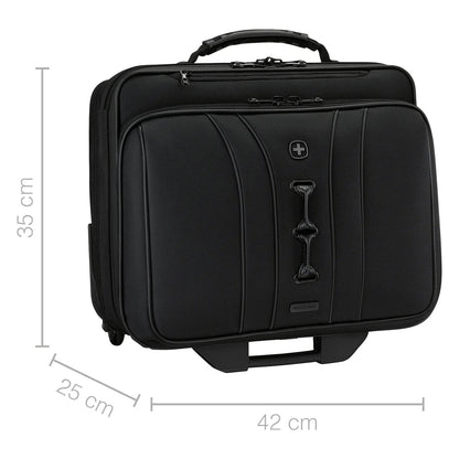 WENGER Legacy Black Series 39,62cm 15,6Zoll Wheeled Laptop Case w Tablet Pocket Black