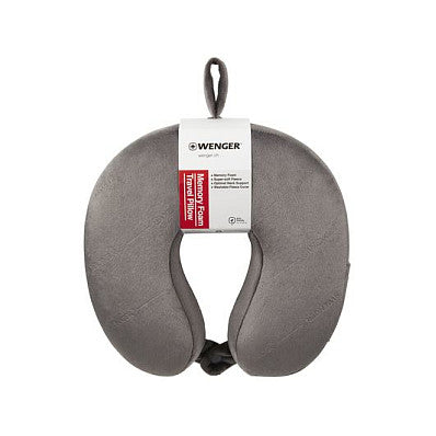 WENGER Memory Foam Travel Neck Pillow Grey