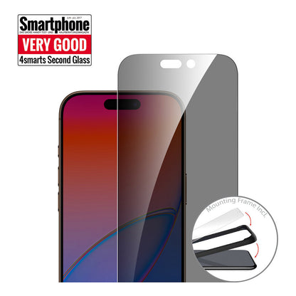 4smarts Second Glass Privacy mit Montagerahmen iPhone 17