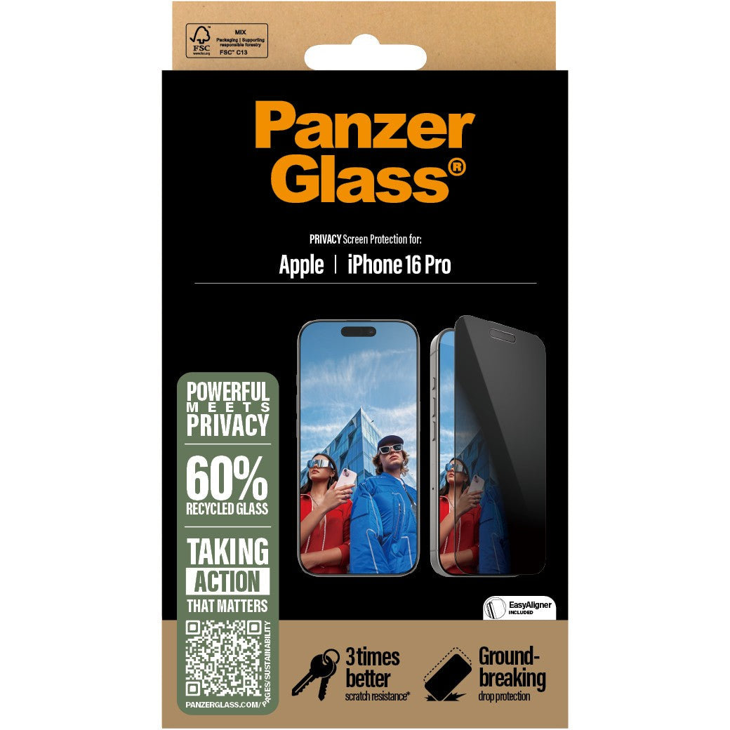 PanzerGlass Privacy iPhone 16 Pro UWF