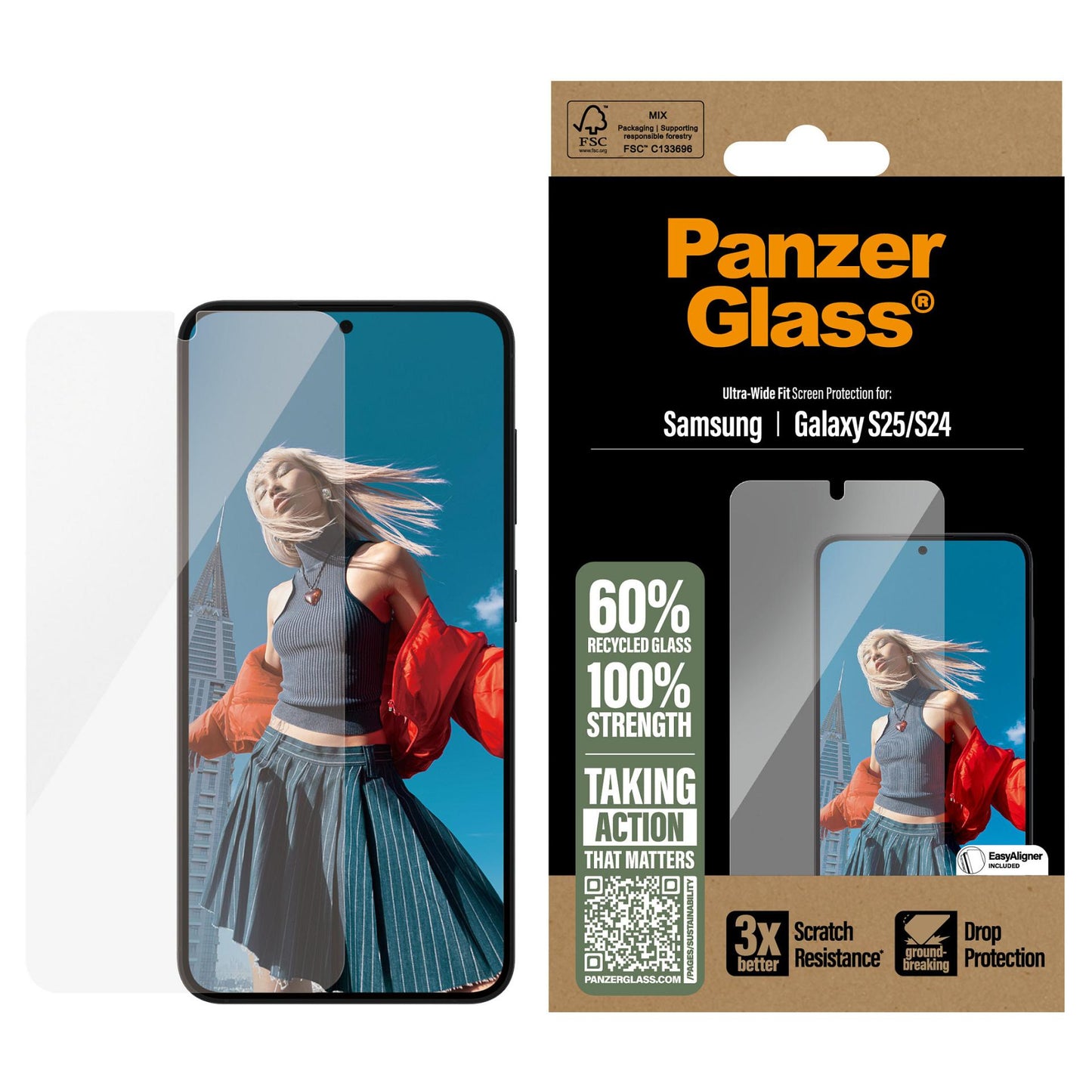 PanzerGlass Screen Protector Samsung Galaxy S25