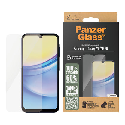 PanzerGlass Screen Protector Samsung A16 Ultra-Wide Fit