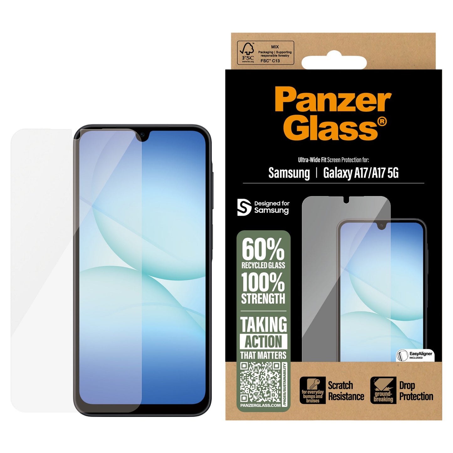 PanzerGlass Screen Protector Galaxy A17/A17 5G UWF